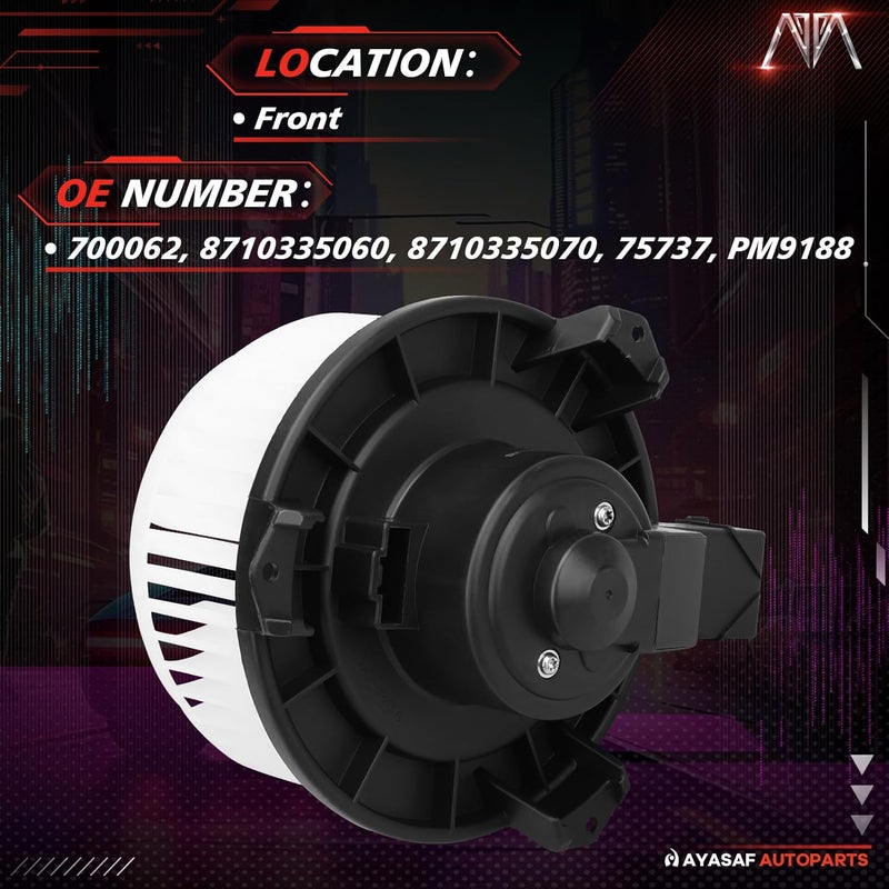 MAYASAF 700062 HVAC Blower Motor Assembly fit for Toyota 2003 2004 2005 2006 2007 2008 2009 4Runner, for Lexus 2003-2007 GX470 Heater Blower Motor Fan Assembly - Image 2